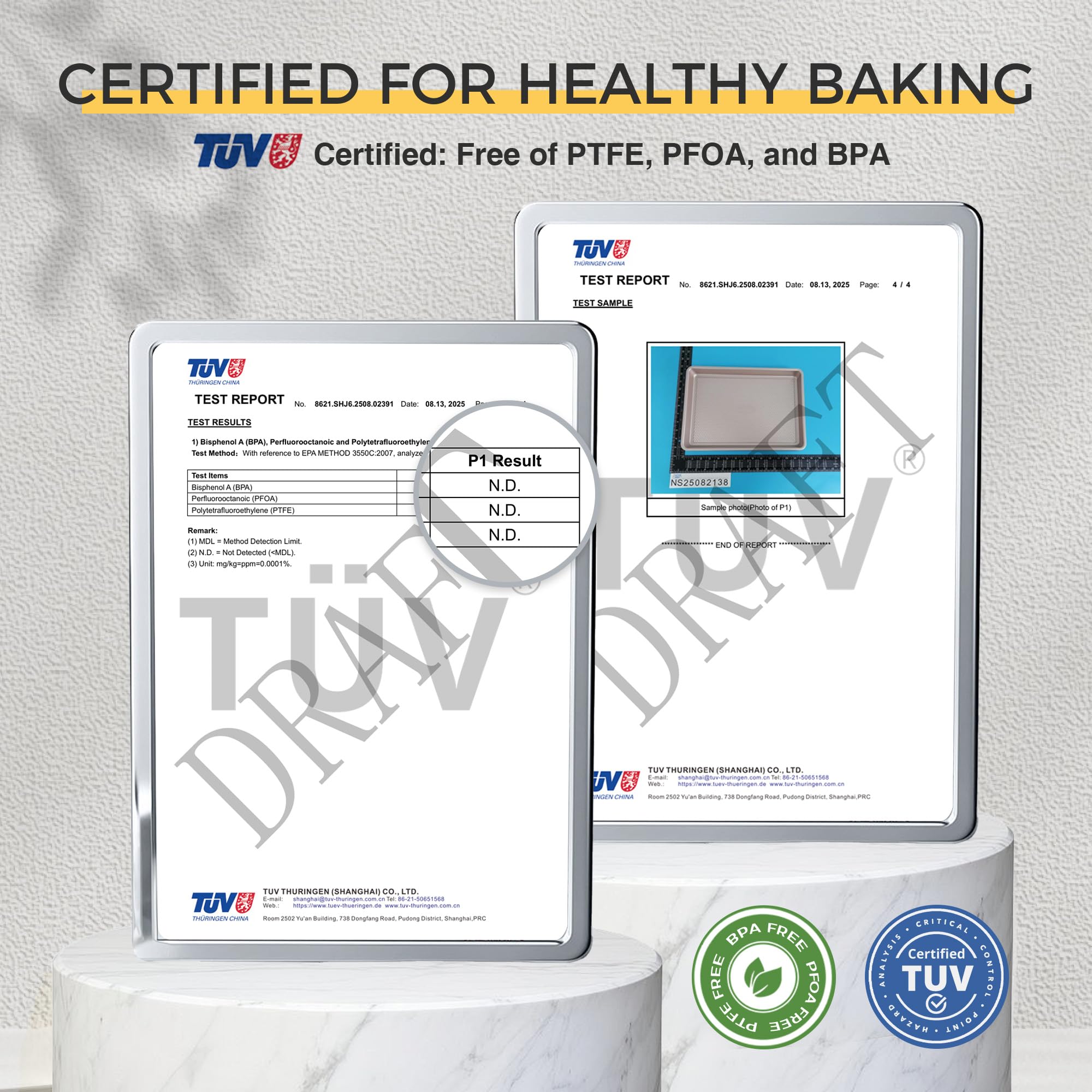 Diamond texture nonstick baking sheet pan set with rim, includes half sheet, jelly roll, and quarter sheet pans