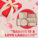 Diamond texture nonstick bakeware set with seven essential pieces for everyday baking