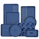 Diamond texture nonstick bakeware set with nine essential pieces for everyday baking and oven cooking