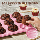 Diamond texture nonstick bakeware set with nine essential pieces for everyday baking and oven cooking