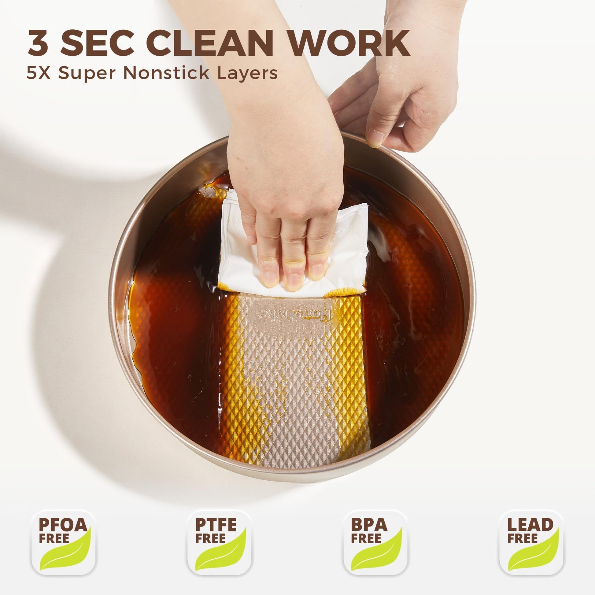 Diamond texture nonstick bakeware set with nine essential pieces for everyday baking and oven cooking