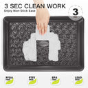 Floral swirl texture baking sheet set with three rimmed pans designed for even heating and easy release