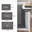 Floral swirl texture baking sheet set with three rimmed pans designed for even heating and easy release