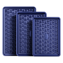 Floral swirl texture baking sheet set with three rimmed pans designed for even heating and easy release