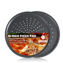 Large Pizza Pan with Holes, 14 Inch (2-Pack)