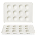 Diamond Texture Ceramic Muffin Pan, 12-Cup (2-Pack)