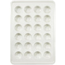 Diamond Texture Ceramic Mini Muffin Pan, 24-Cup