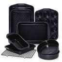 Baking Pans Set with Wave Texture, 0.8mm Thick (9-Piece)