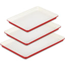 Ceramic Baking Sheet Pan Set with Diamond Texture (3-Piece)