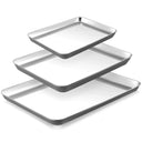 Stainless Steel Baking Sheet Pan Set, 9/12/16 Inch (3-Pack)