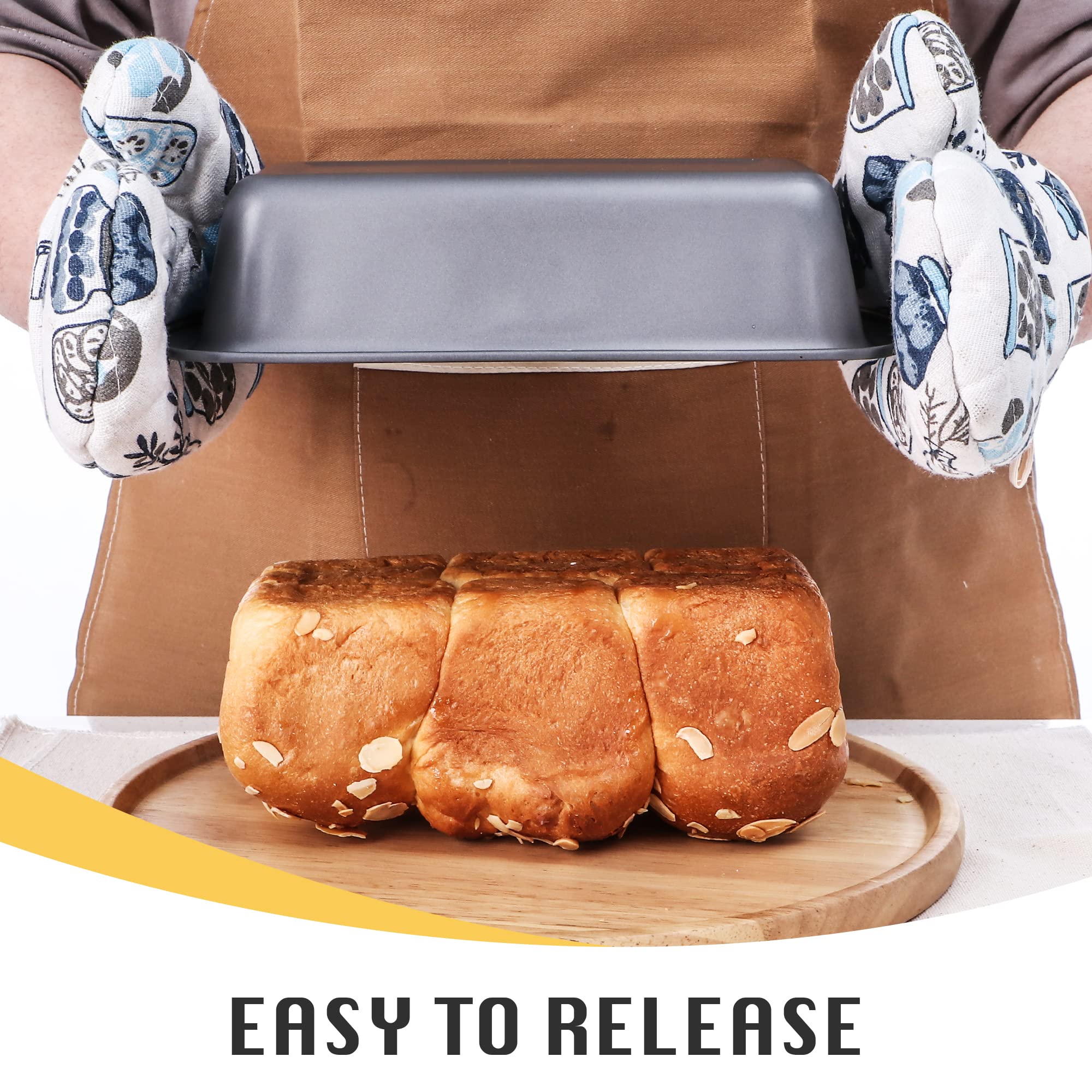 Nonstick Loaf Pan, 8.5×4.5 (6-Pack)