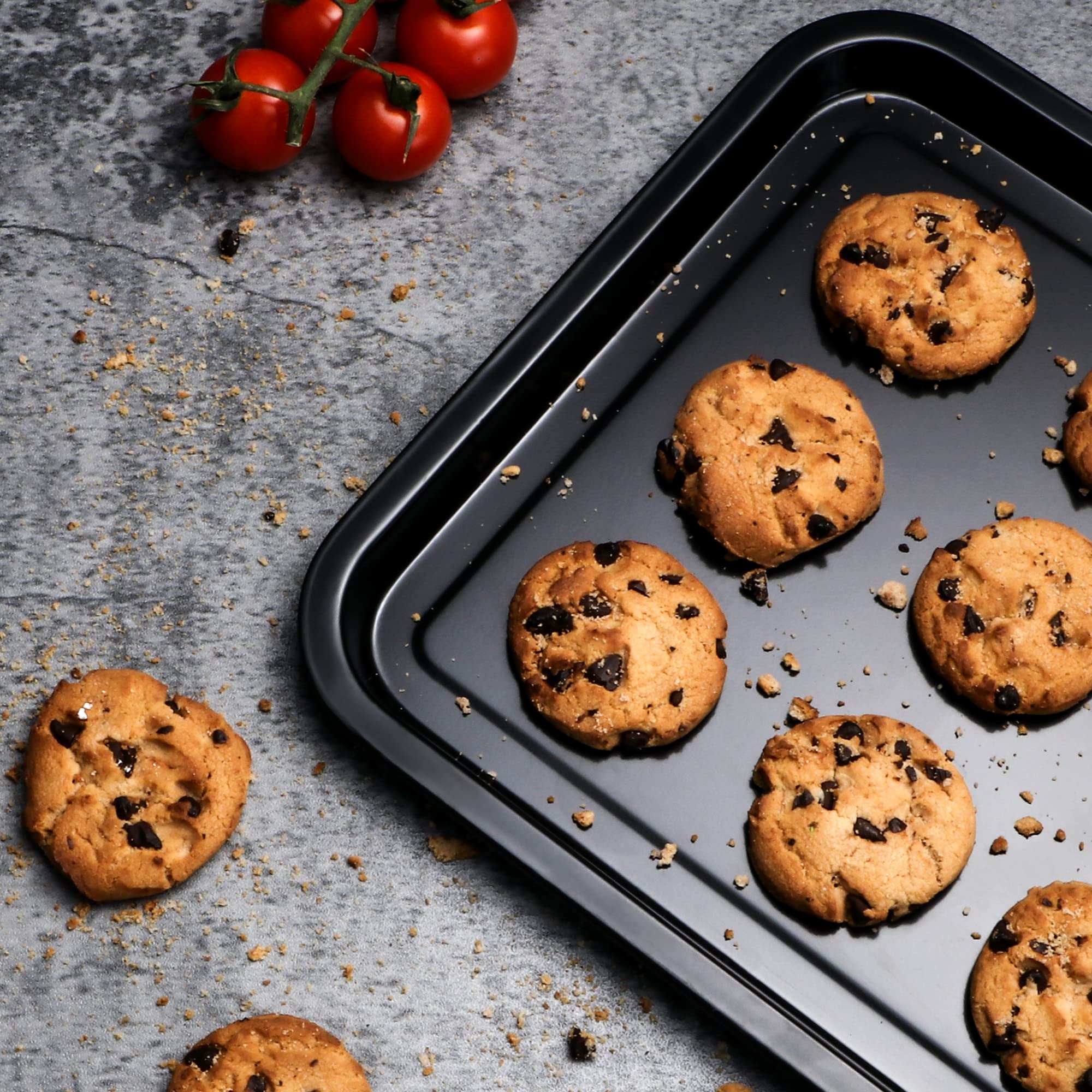 Quarter Sheet Pan with Wider Grips, 13.8 x 9.8 (2-Pack)