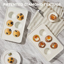 Diamond Texture Ceramic Muffin Pan, 6-Cup