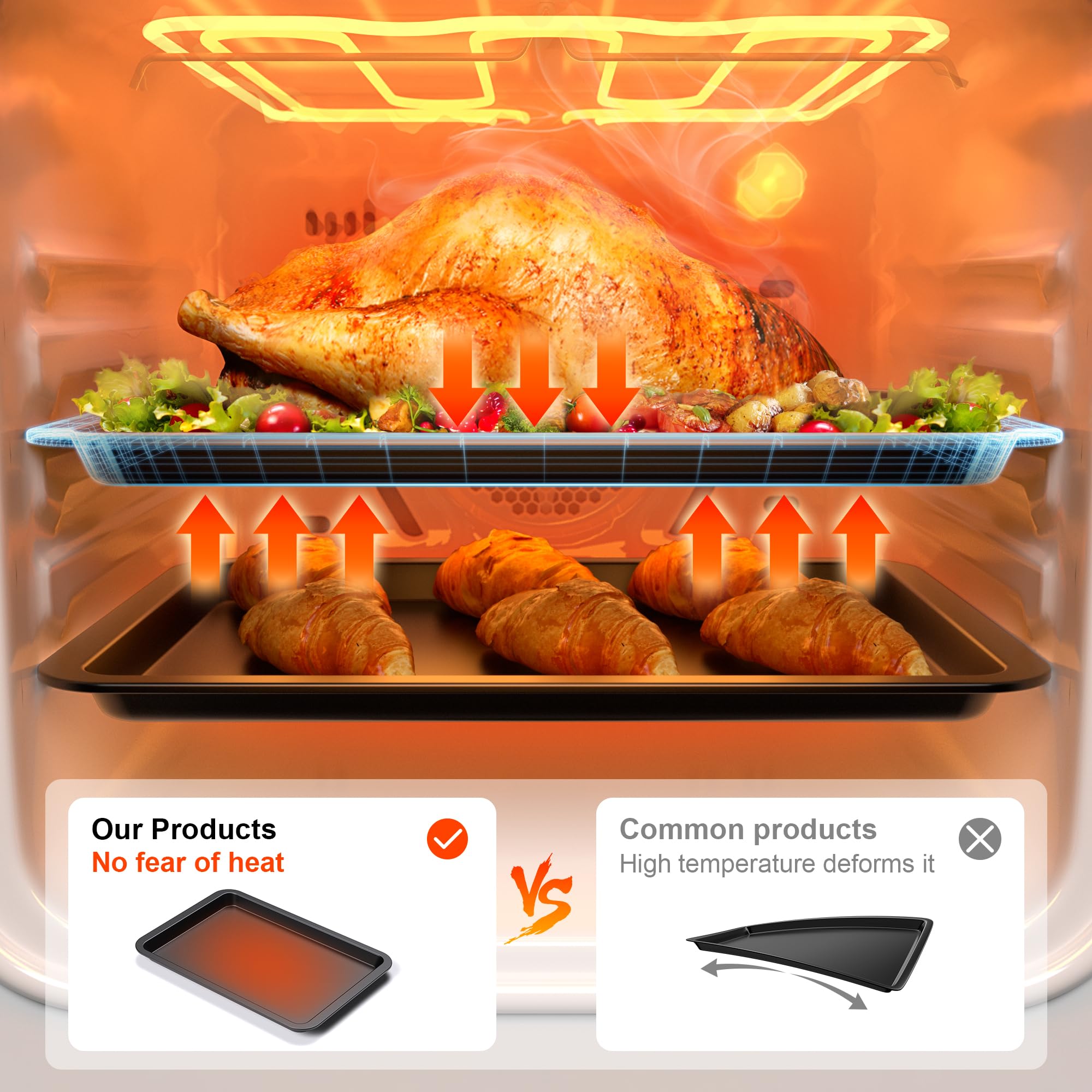 XL Nonstick Baking Sheet Set (3-Piece)