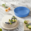 Diamond Texture Ceramic Cake Pan, 9 Inch (2-Pack)