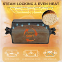 2-in-1 Cast Iron Loaf Pan with Lid, 9x5 Inch