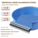 Diamond Texture Ceramic Cake Pan, 9 Inch (2-Pack)