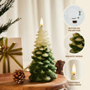 Christmas Tree Flameless Candles, 7.3" x 3.5" (2-Pack)