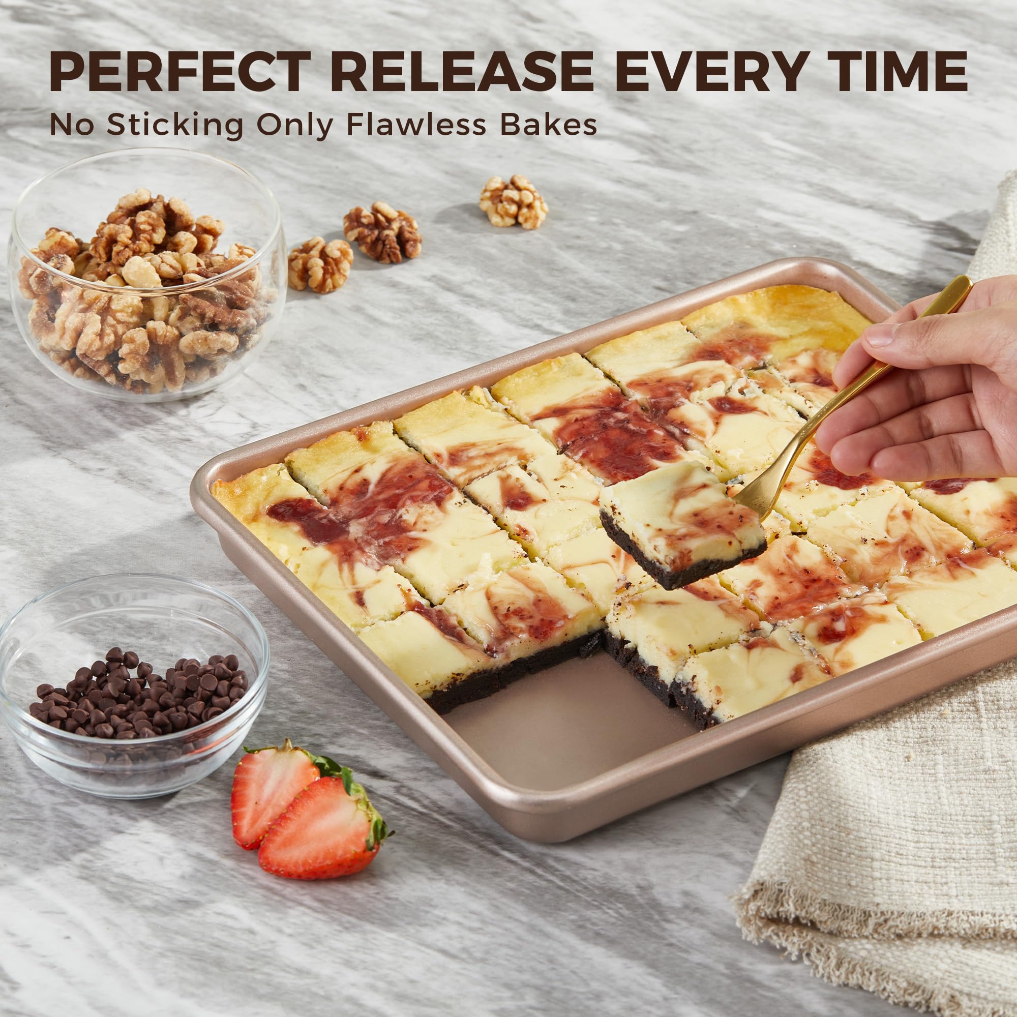 Nonstick Toaster Oven Sheet Pan, 11×9 (2-Pack)