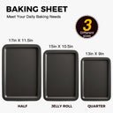 Baking Sheet Set with Wider Grips (3-Piece)