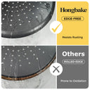 Rust-Free Pizza Pan with Holes, 14 Inch, 0.8mm Thick (2-Pack)