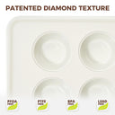Diamond Texture Ceramic Muffin Pan, 6-Cup