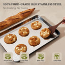 Stainless Steel Baking Sheet Pan Set, 9/12/16 Inch (3-Pack)