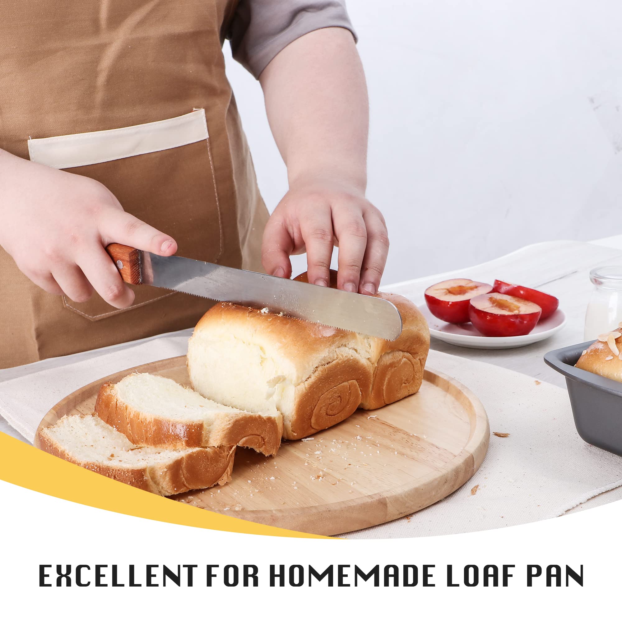 Nonstick Loaf Pan, 8.5×4.5 (6-Pack)