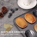 Madeleine Pan, 12-Cavity Shell Shape (2-Pack)