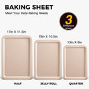 Baking Sheet Set with Wider Grips (3-Piece)