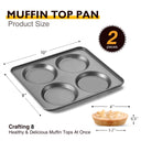 Large Muffin Top Pan, 4-Cup (2-Pack)