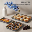 Stainless Steel Baking Sheet Pan Set, 9/12/16 Inch (3-Pack)