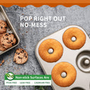 Donut Pan, Upgraded Deepened 6-Cavity (2-Pack)