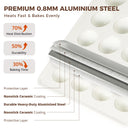 Diamond Texture Ceramic Mini Muffin Pan, 24-Cup