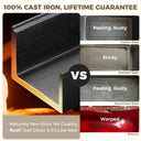 2-in-1 Cast Iron Loaf Pan with Lid, 9x5 Inch