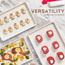 Ceramic Baking Sheet Pan Set with Diamond Texture (3-Piece)