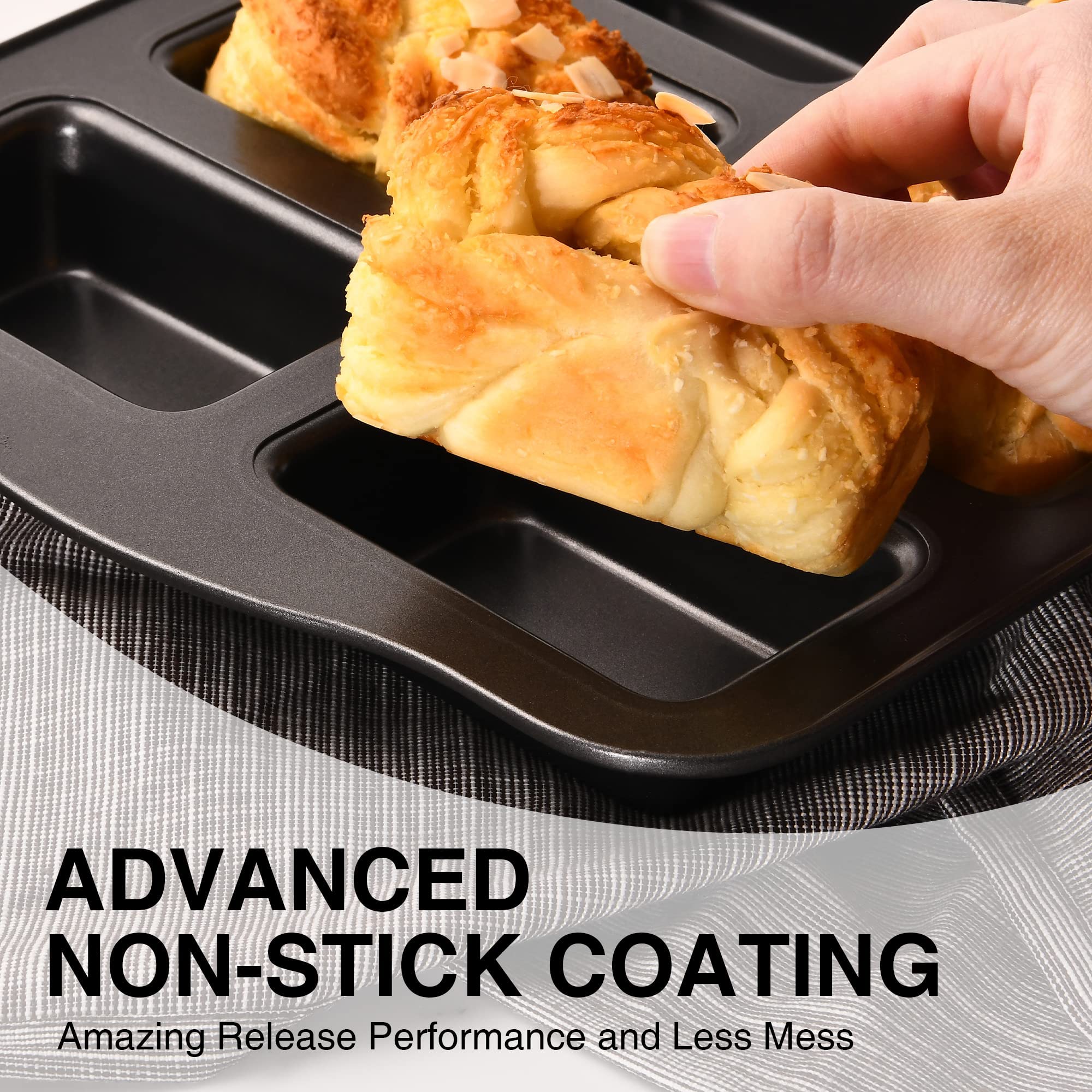 Nonstick Mini Loaf Pan, 8-Cavity