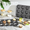 Muffin Pan with 500 Cupcake Liners, 12-Cup (2-Pack)