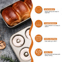 Donut Pan, Upgraded Deepened 6-Cavity (2-Pack)