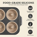 Silicone Donut Pan with Metal Frame 3.35 Inch