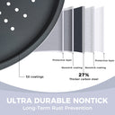 Large Pizza Pan with Holes, 14 Inch (2-Pack)