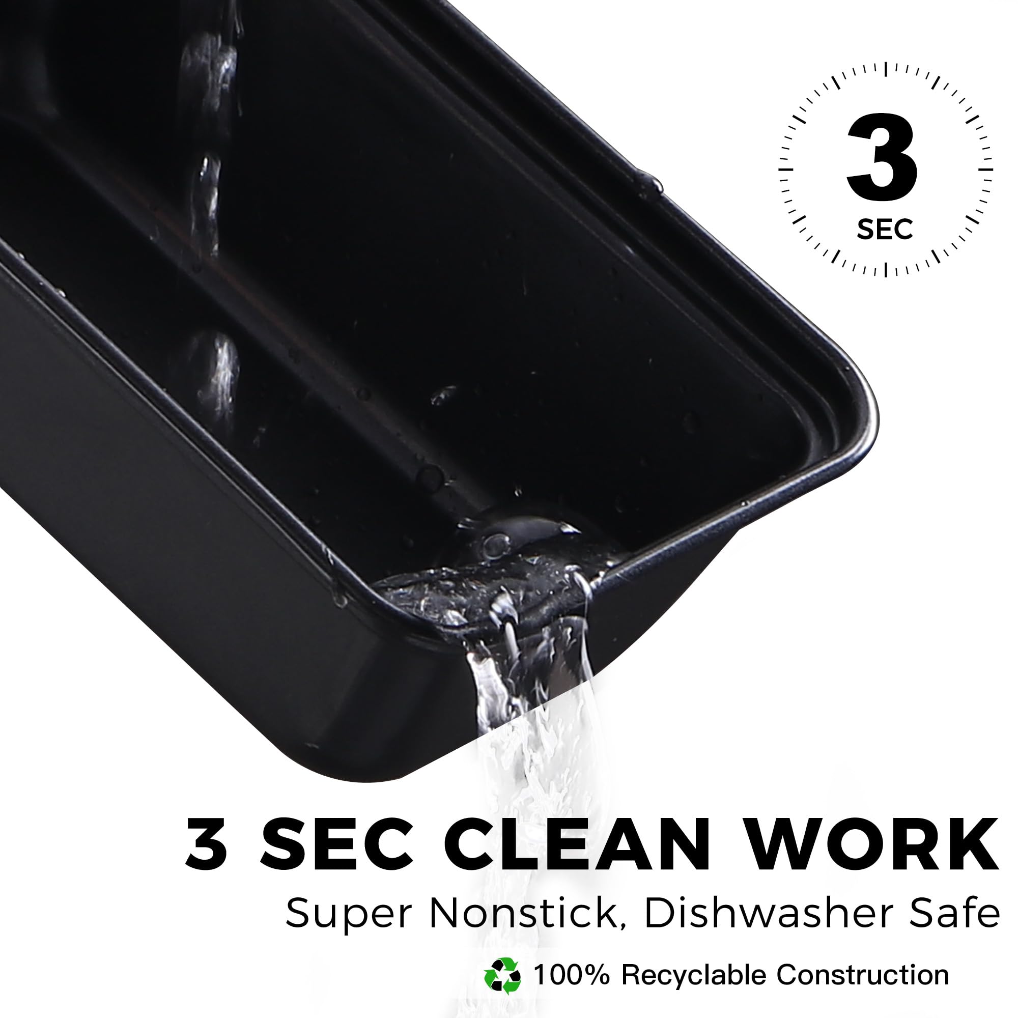 Nonstick Mini Loaf Pan, 6×3.3×2 (6-Pack)