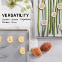 Half Baking Sheet Pan, 1/2 Commercial Cookie Tray (2-Pack)