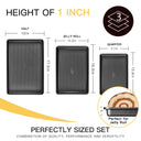 Baking Sheet Pan Set with Diamond Texture (3-Piece)