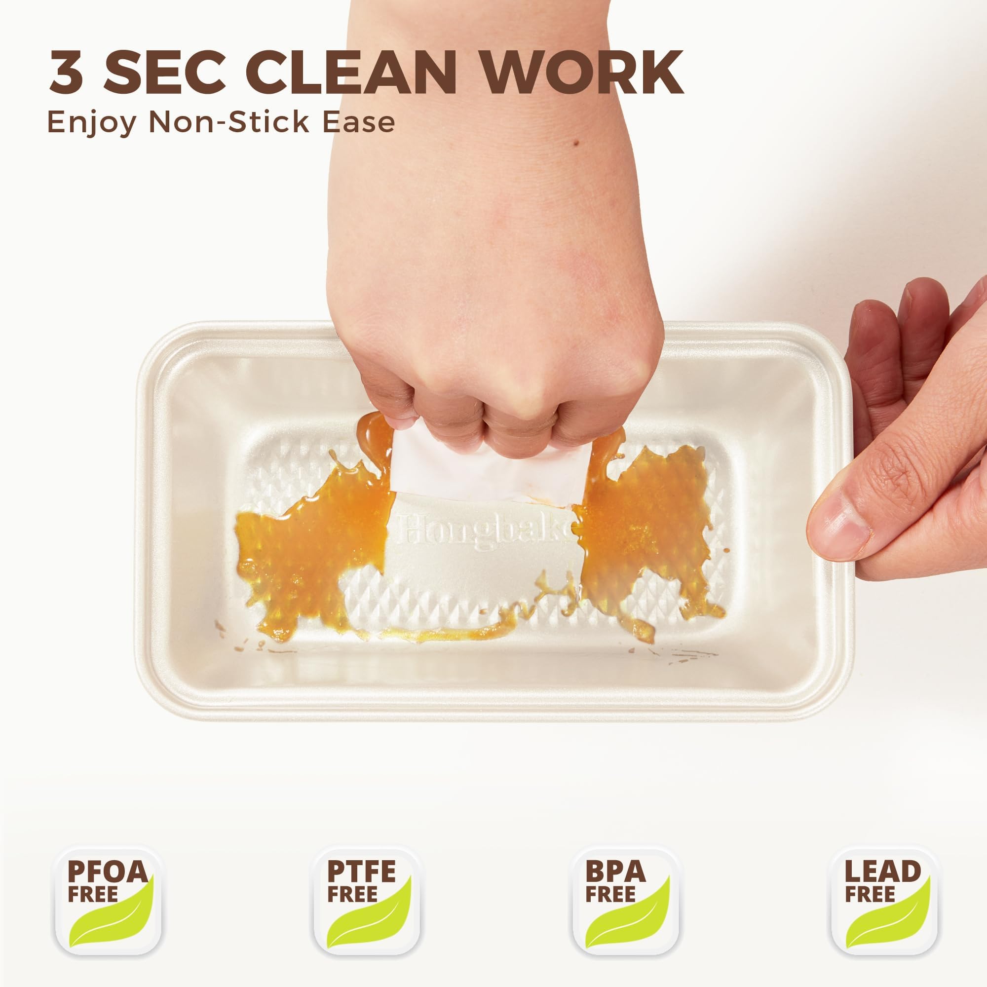 Diamond Texture Nonstick Mini Loaf Pan, 6×3.3×2 (3-Pack)