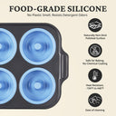 Silicone Donut Pan with Metal Frame 3.35 Inch