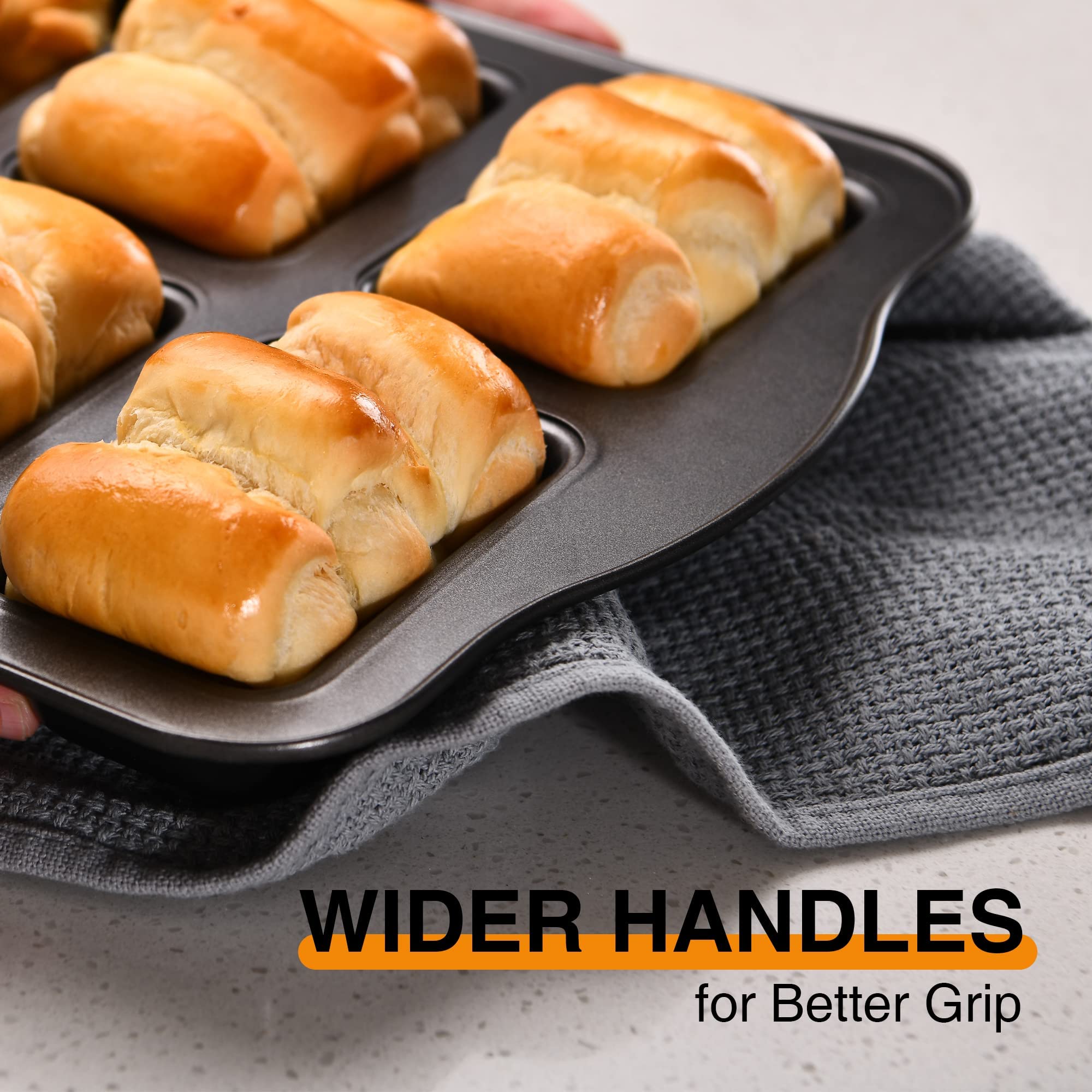 Nonstick Mini Loaf Pan, 8-Cavity