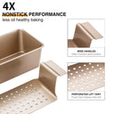 Meatloaf Pan with Drain Tray, 9 x 5 Loaf Pan with Insert