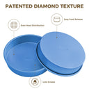 Diamond Texture Ceramic Cake Pan, 9 Inch (2-Pack)