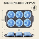 Silicone Donut Pan with Metal Frame 3.35 Inch